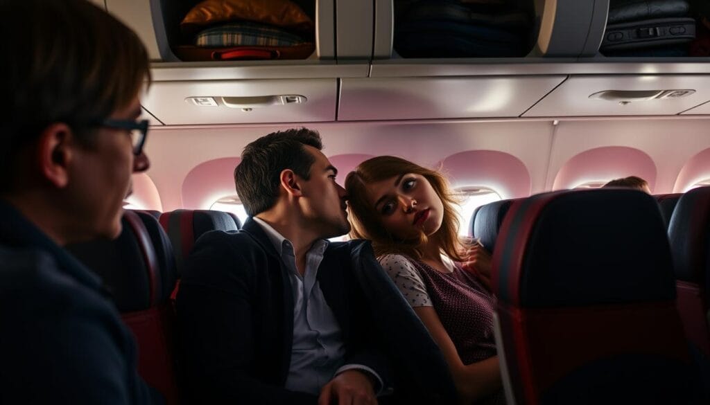 Man Cheating on Flight