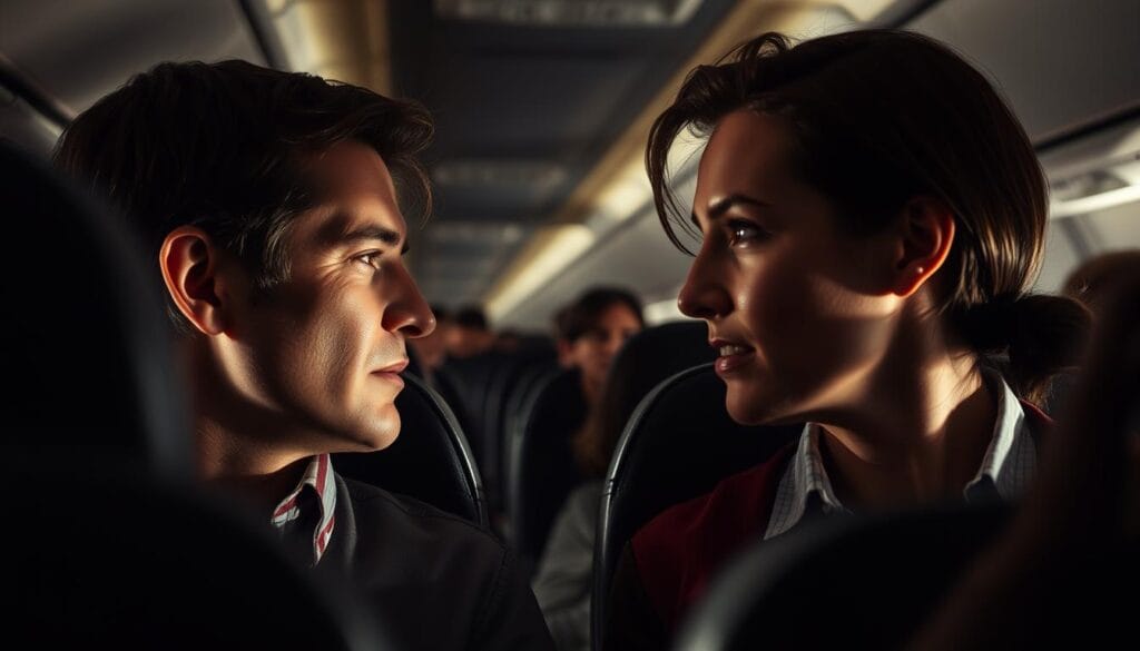 Man Cheating on Flight