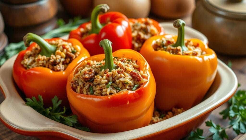 Old Fashioned Stuffed Bell Peppers Recipe